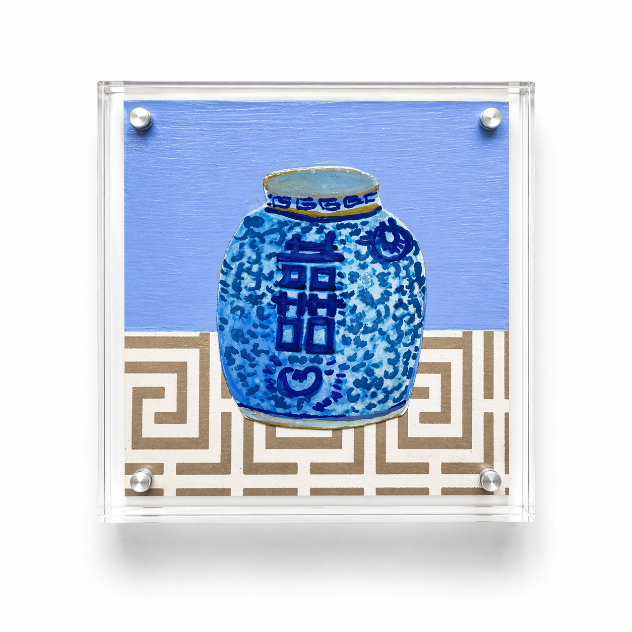 Blue Ginger Jar